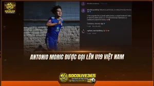Antonio Moric được gọi lên U19 Việt Nam